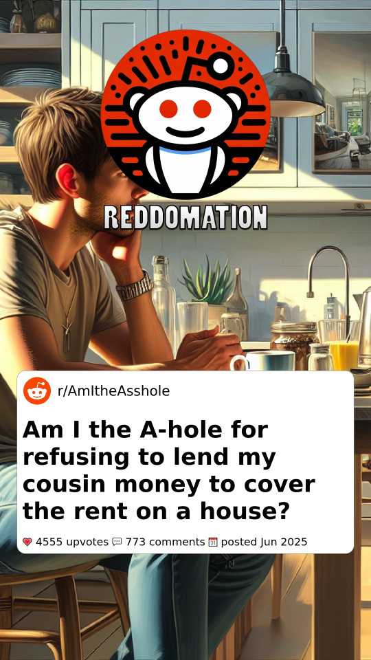 Am I the A-hole for refusing to lend my cousin money to cover the rent on a house?