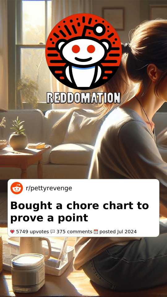 Bought a chore chart to prove a point