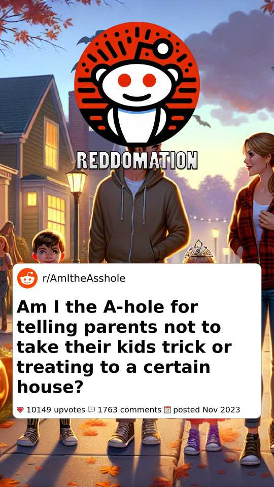 Am I the A-hole for telling parents not to take their kids trick or treating to a certain house?