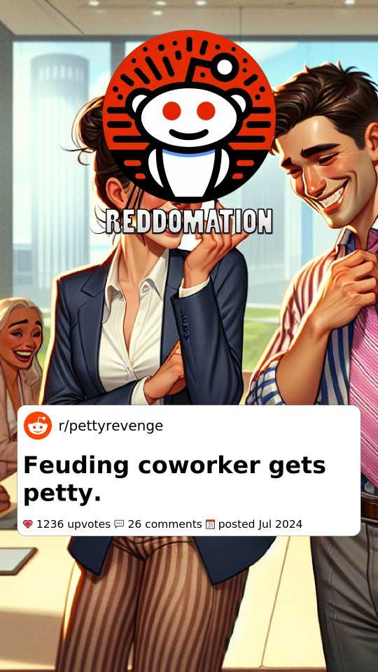 Feuding coworker gets petty.