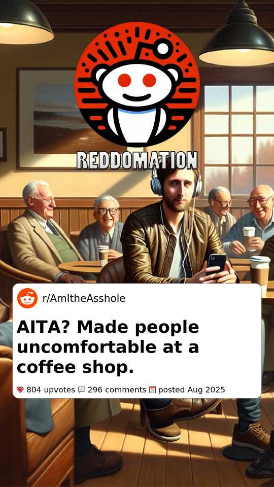 am I the A-hole - Made people uncomfortable at a coffee shop