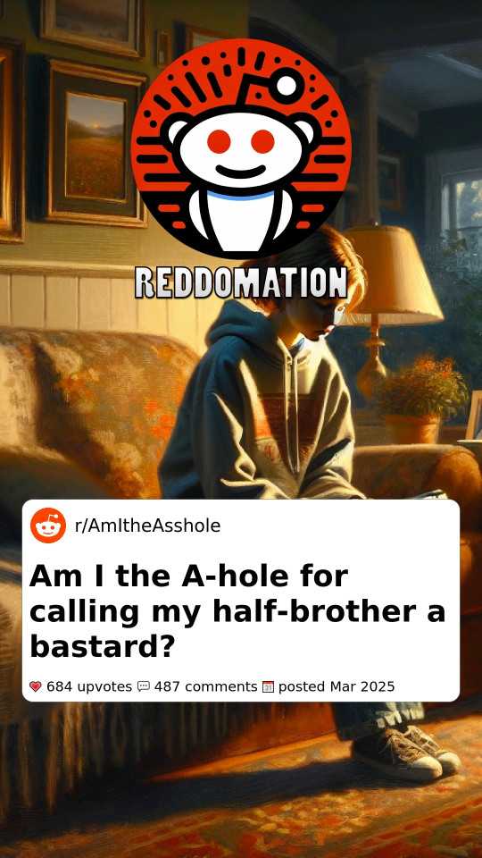 Am I the A-hole for calling my half-brother a bastard?