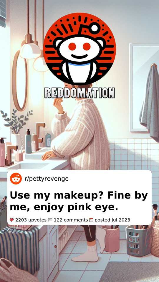 Use my makeup? Fine by me, enjoy pinkeye