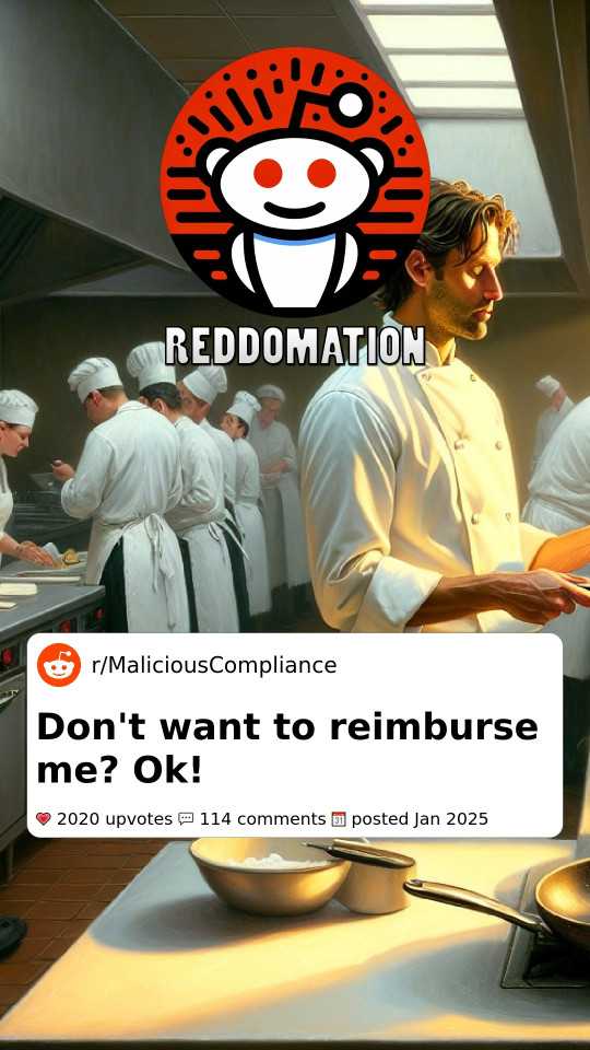 Don't want to reimburse me? Ok!