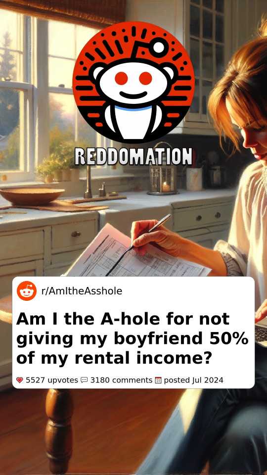 Am I the A-hole for not giving my boyfriend 50% of my rental income?