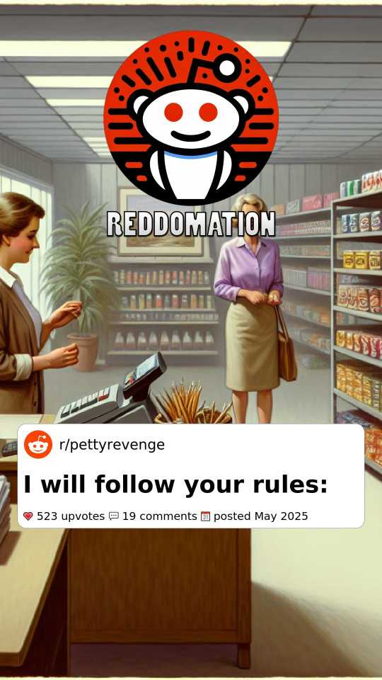 I *will* follow your rules: