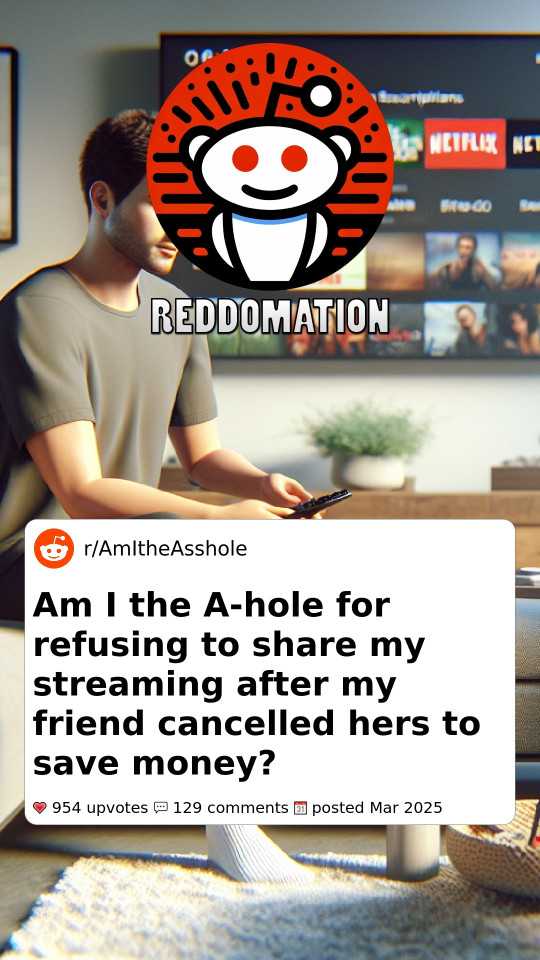 Am I the A-hole for refusing to share my streaming after my friend cancelled hers to save money?