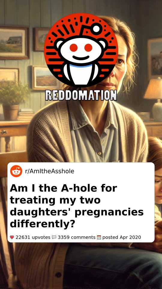 Am I the A-hole for treating my two daughters' pregnancies differently?