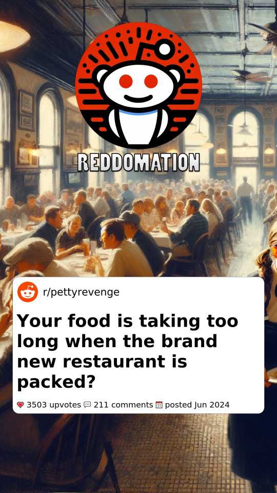 Your food is taking too long when the brand new restaurant is packed?
