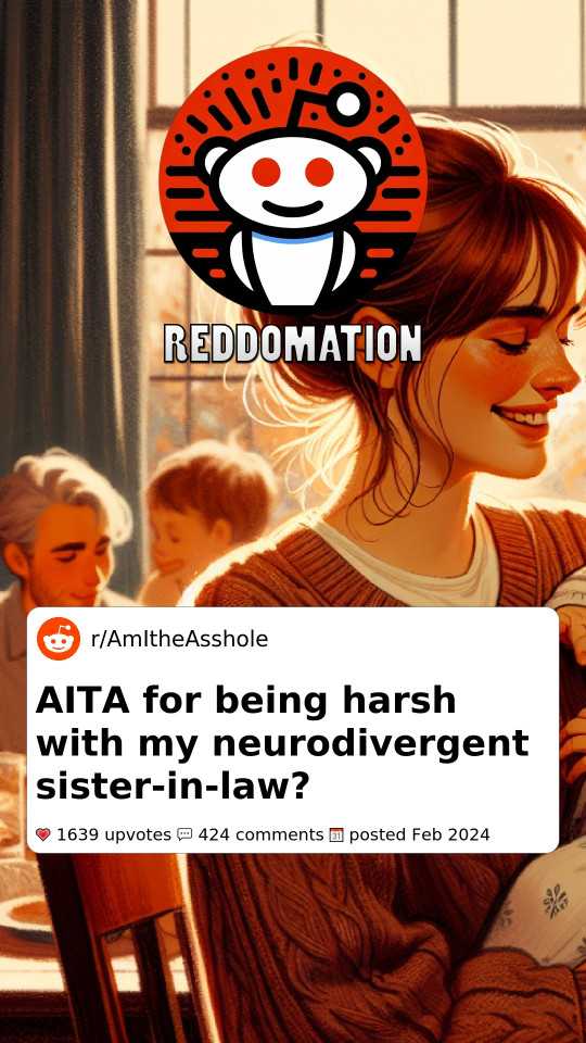 am I the A-hole for being harsh with my neurodivergent sister in law