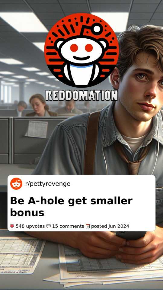 Be A-hole get smaller bonus
