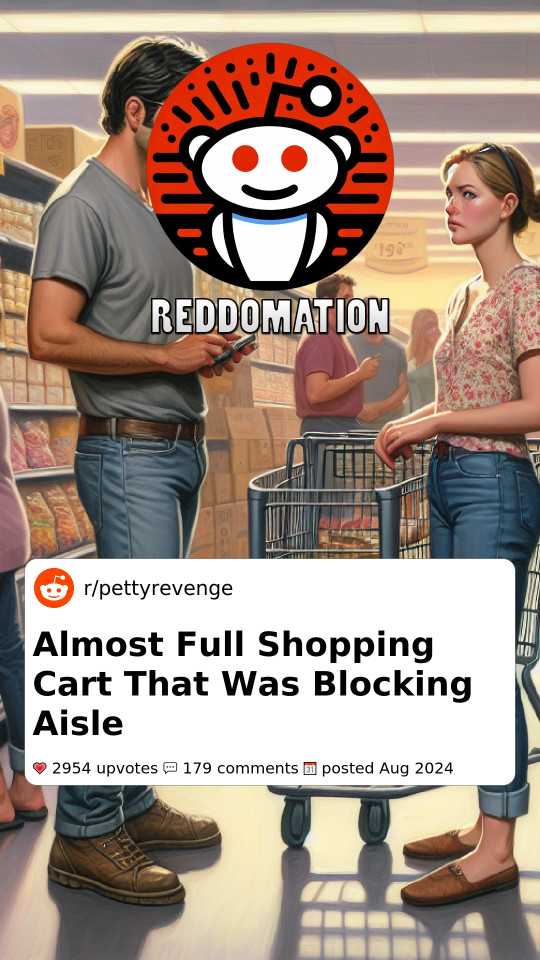 Almost Full Shopping Cart That Was Blocking Aisle