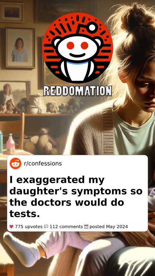 I exaggerated my daughter's symptoms so the doctors would do tests.