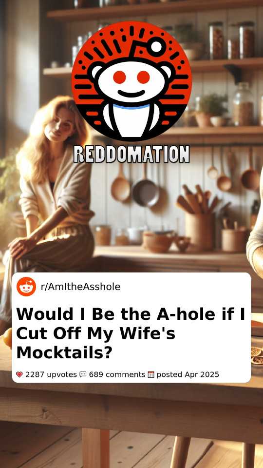 Would I Be the A-hole if I Cut Off My Wife's Mocktails?