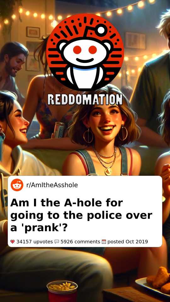Am I the A-hole for going to the police over a 'prank'?