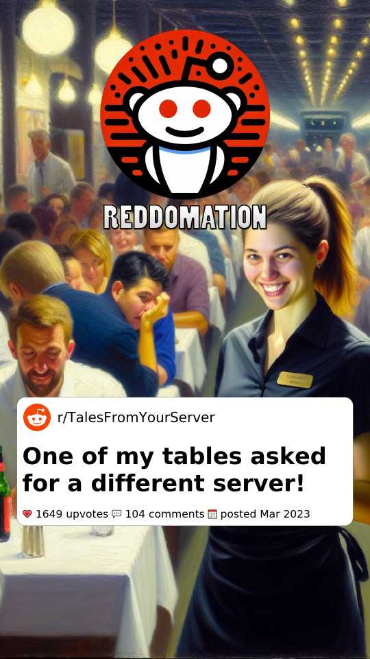 One of my tables asked for a different server!