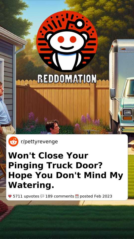 Won't Close Your Pinging Truck Door? Hope You Don't Mind My Watering.
