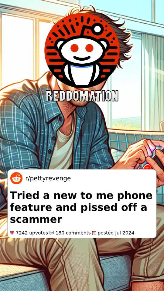 Tried a new to me phone feature and pissed off a scammer