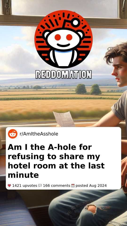 Am I the A-hole for refusing to share my hotel room at the last minute