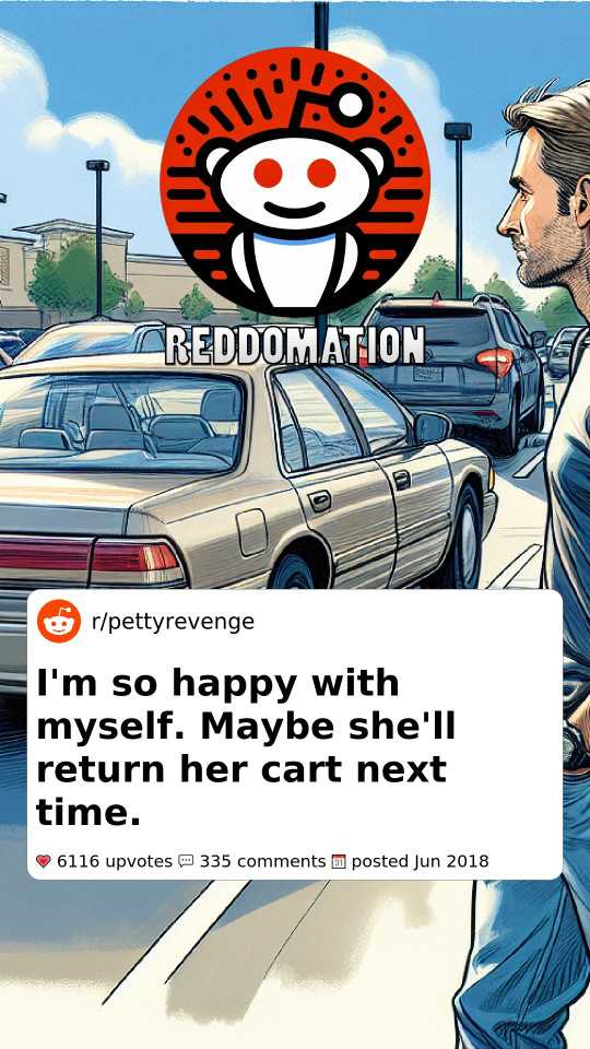 I'm so happy with myself. Maybe she'll return her cart next time.