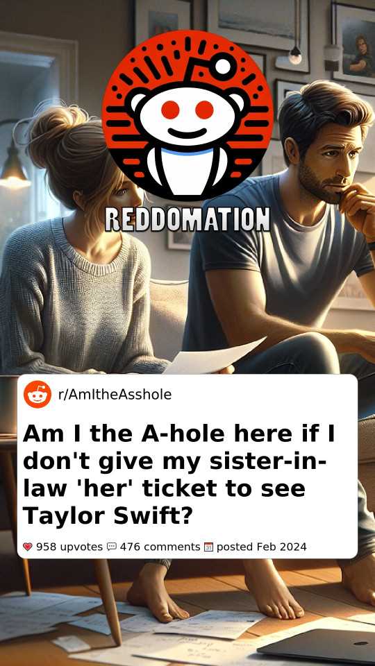 Am I the A-hole here if I don't give my sister-in-law 'her' ticket to see Taylor Swift?