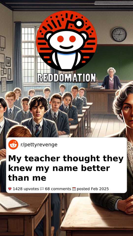 My teacher thought they knew my name better than me