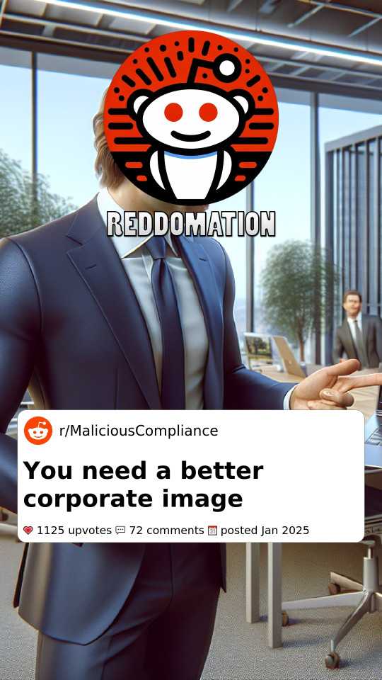 You need a better corporate image