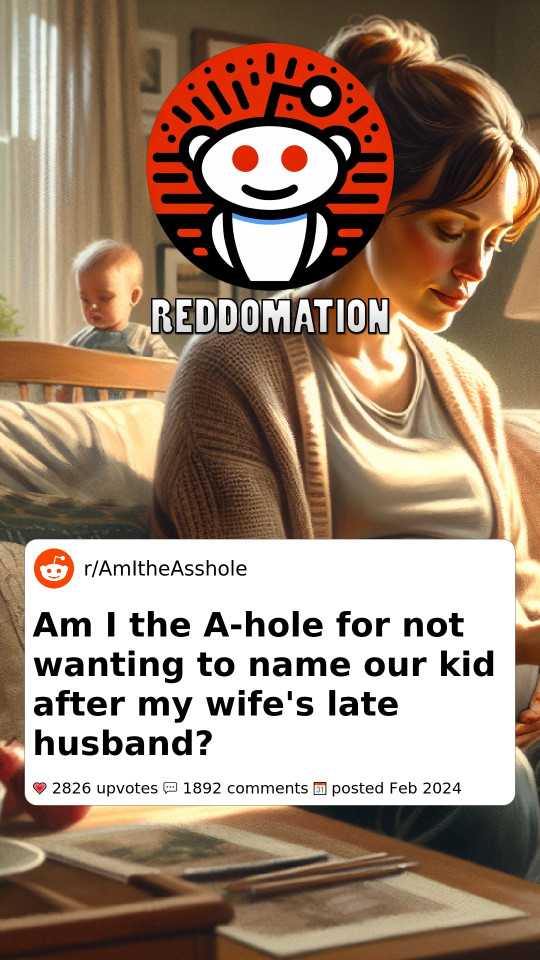 Am I the A-hole for not wanting to name our kid after my wife's late husband?