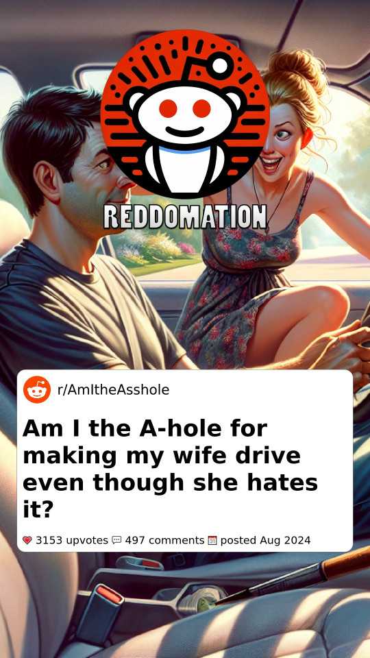 Am I the A-hole for making my wife drive even though she hates it?