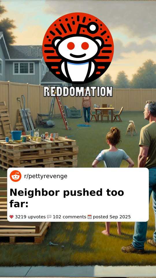 Neighbor pushed too far: