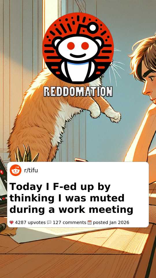 Today I F-ed up by thinking I was muted during a work meeting