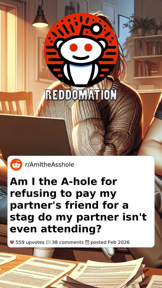 Am I the A-hole for refusing to pay my partner's friend for a stag do my partner isn't even attending?