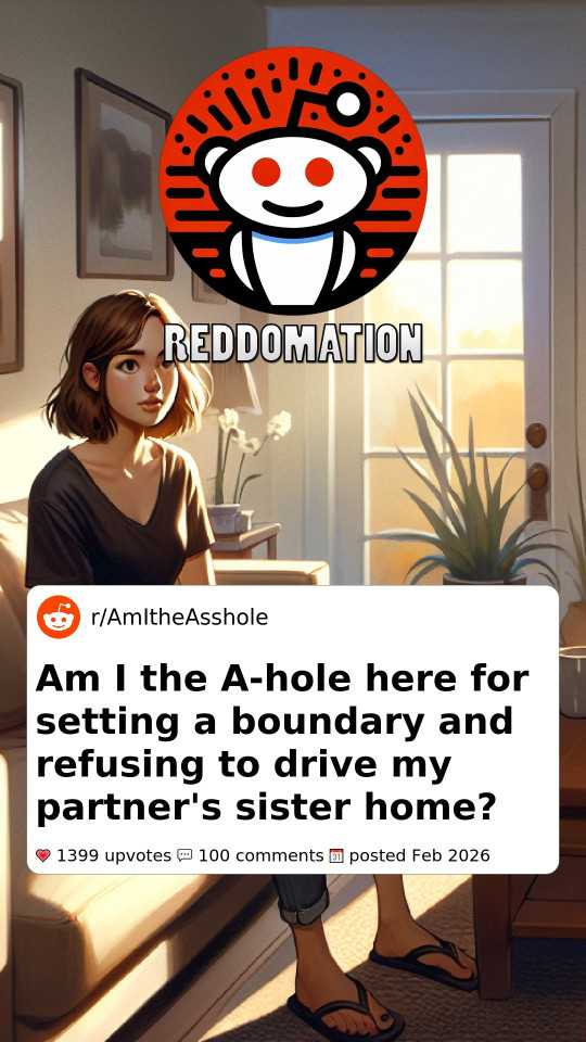 Am I the A-hole here for setting a boundary and refusing to drive my partner's sister home?
