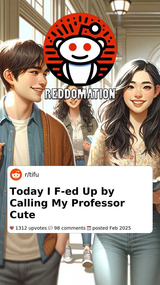 Today I F-ed Up by Calling My Professor Cute