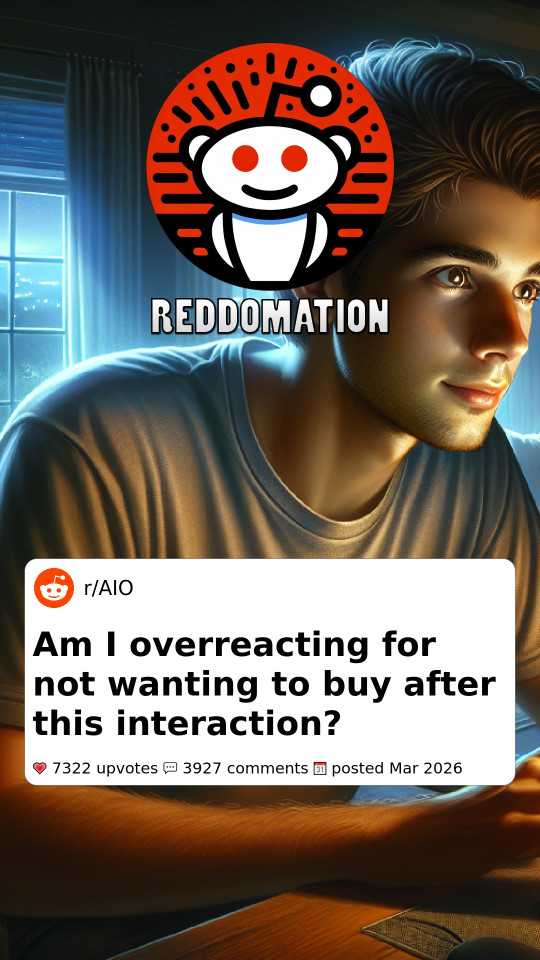 Am I overreacting for not wanting to buy after this interaction?