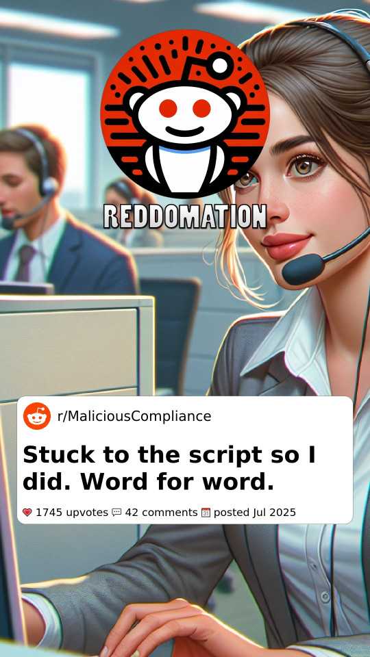 Stuck to the script so I did. Word for word.