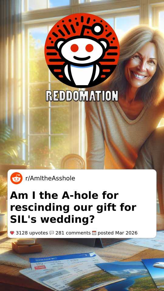 Am I the A-hole for rescinding our gift for SIL's wedding?