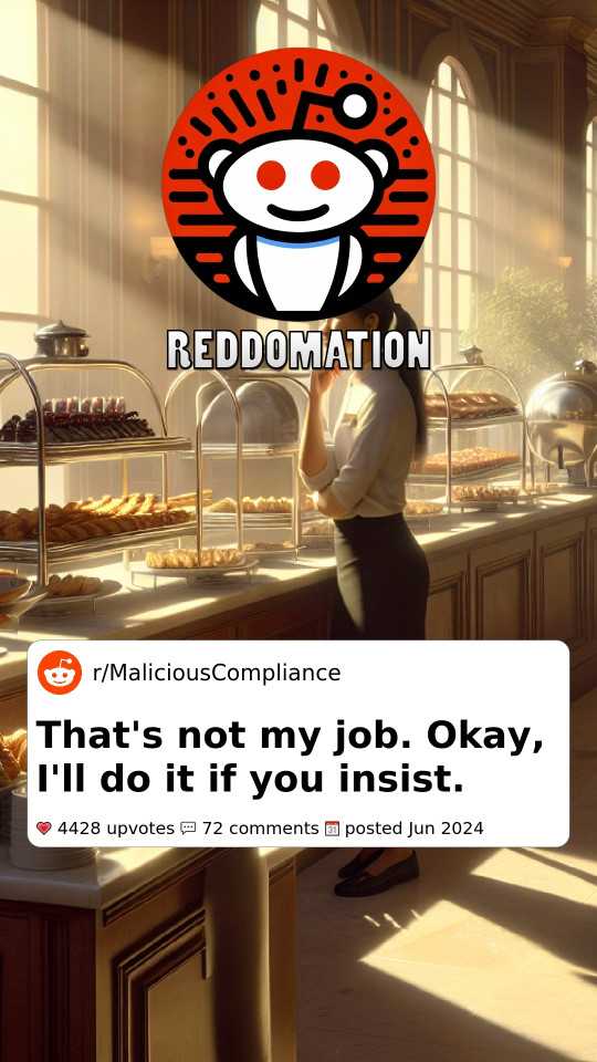 That's not my job. Okay, I'll do it if you insist.