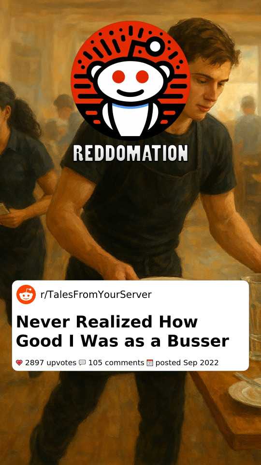 Never Realized How Good I Was as a Busser