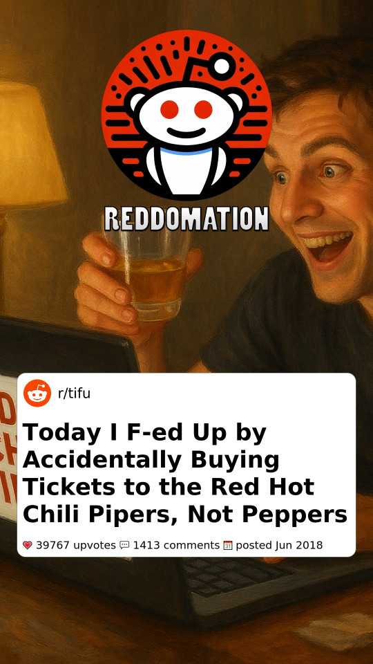 Today I F-ed Up by Accidentally Buying Tickets to the Red Hot Chili Pipers, Not Peppers