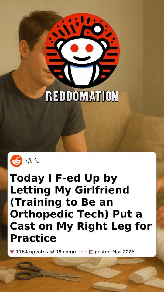 Today I F-ed Up by Letting My Girlfriend (Training to Be an Orthopedic Tech) Put a Cast on My Right Leg for Practice
