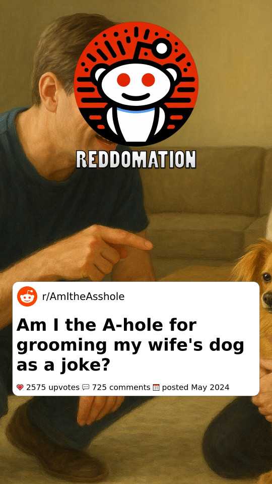 Am I the A-hole for grooming my wife's dog as a joke?