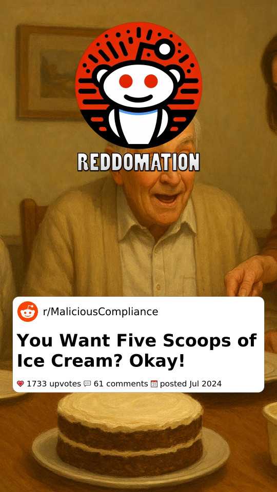 You Want Five Scoops of Ice Cream? Okay!