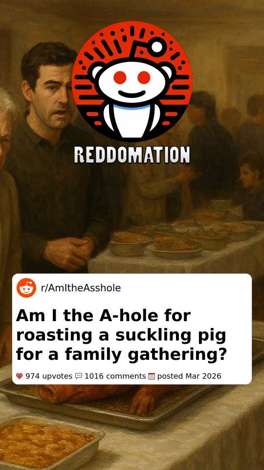 Am I the A-hole for roasting a suckling pig for a family gathering?