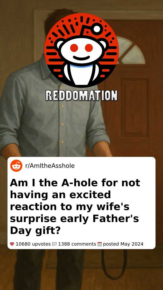 Am I the A-hole for not having an excited reaction to my wife's surprise early Father's Day gift?