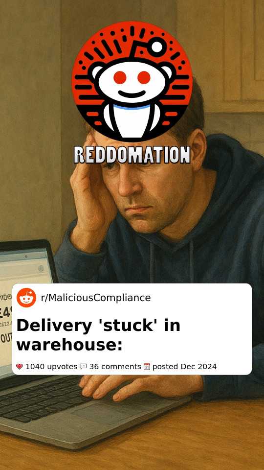 Delivery 'stuck' in warehouse: