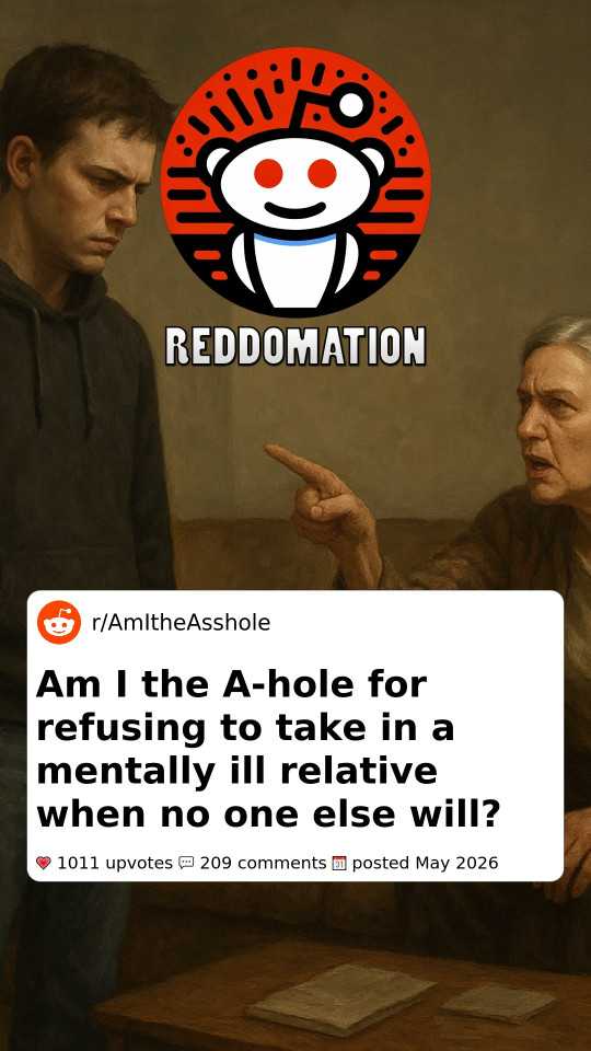 Am I the A-hole for refusing to take in a mentally ill relative when no one else will?