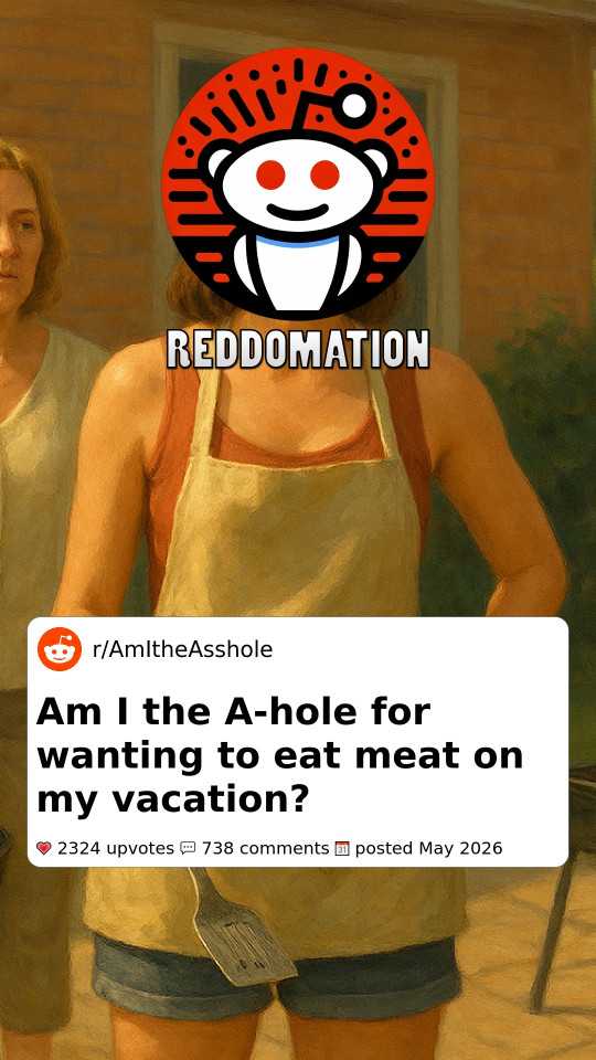 Am I the A-hole for wanting to eat meat on my vacation?