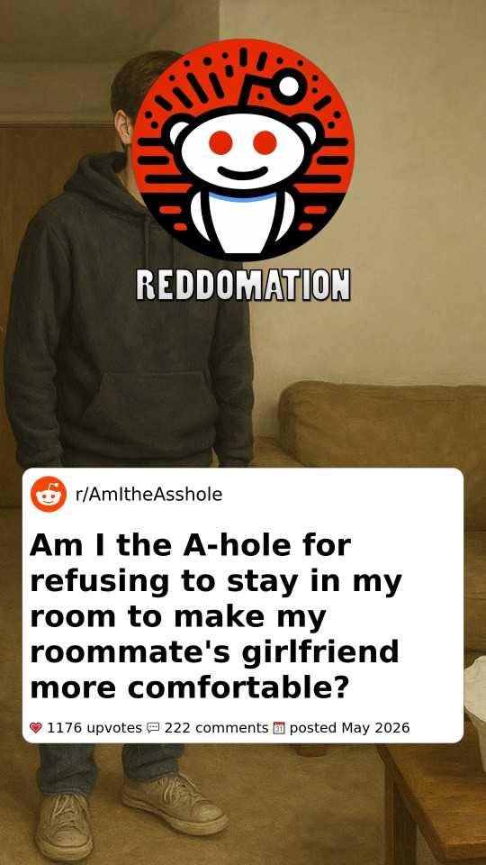 Am I the A-hole for refusing to stay in my room to make my roommate's girlfriend more comfortable?
