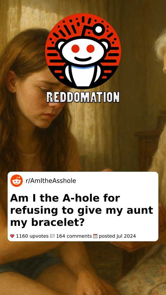 Am I the A-hole for refusing to give my aunt my bracelet?